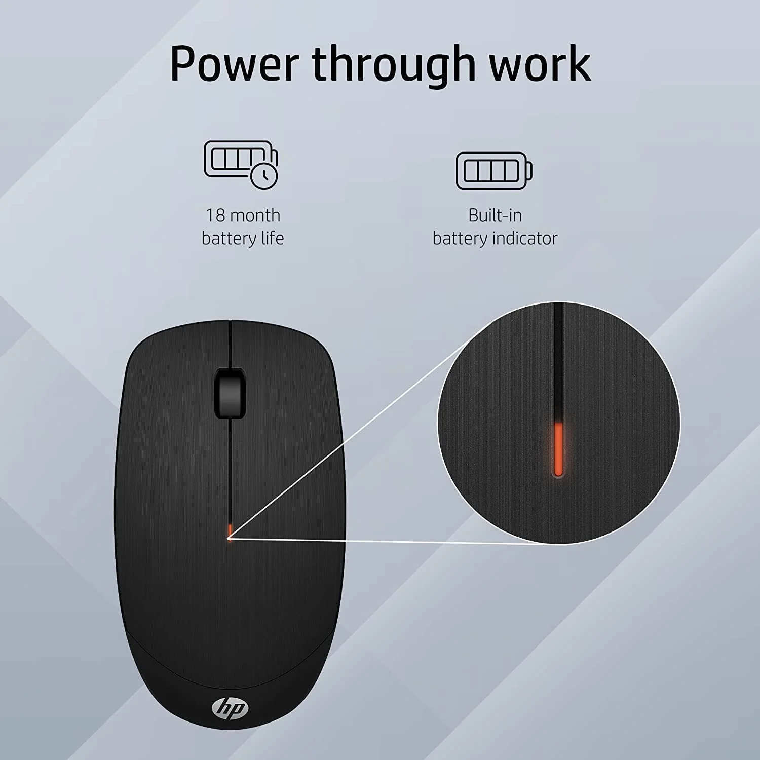 HP X200 Wireless Mouse with 2.4 GHz Wireless connectivity, Adjustable DPI up to 1600 - 6VY95AA - Image 3