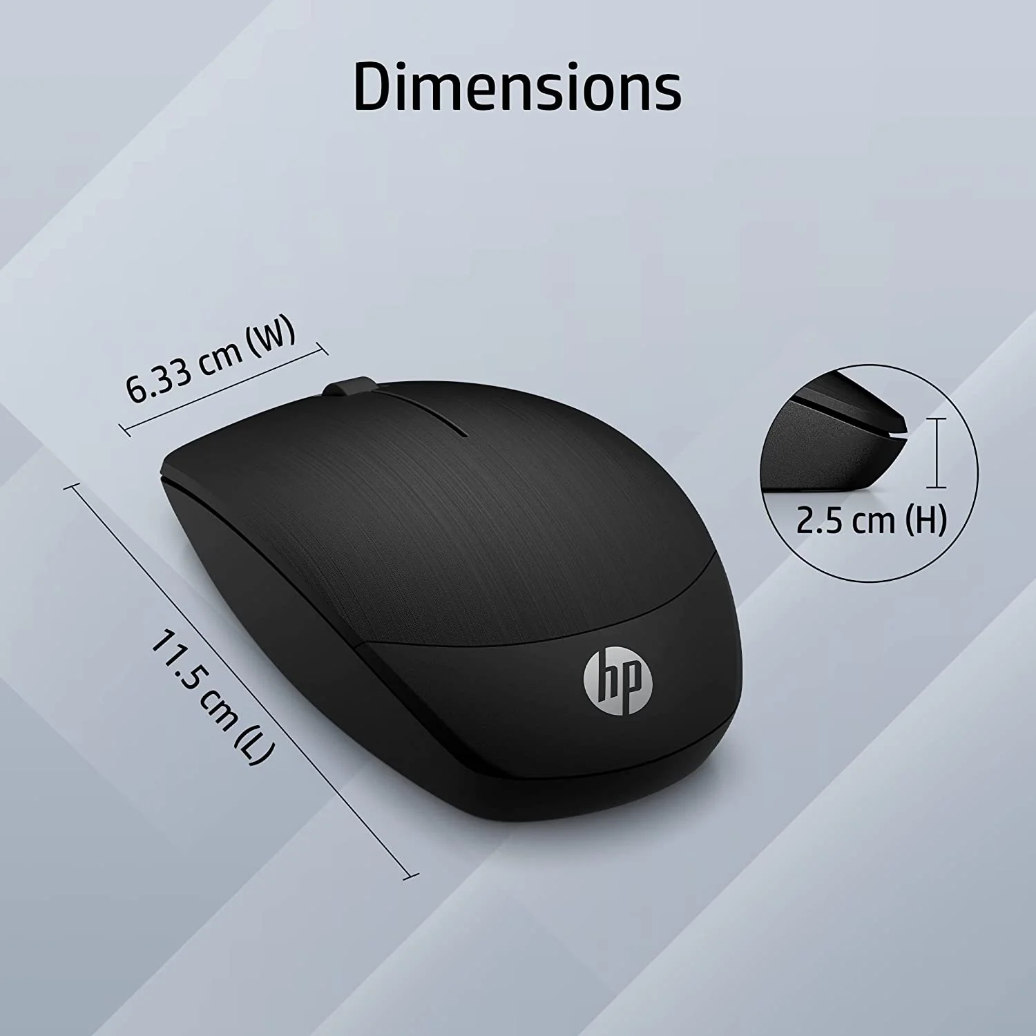 HP X200 Wireless Mouse with 2.4 GHz Wireless connectivity, Adjustable DPI up to 1600 - 6VY95AA - Image 4