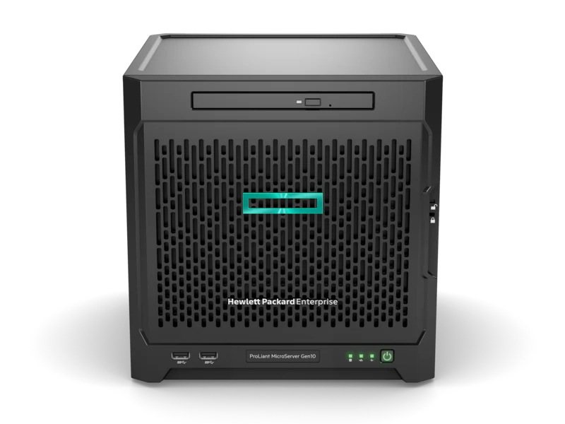 HPE 873830-421 ProLiant MicroServer Gen10 X3216 1P 8GB-U 4LFF NHP SATA 200W PS Entry Server