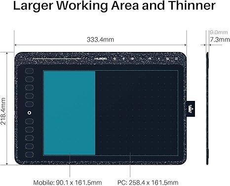 Huion  HS611 Graphic Drawing  Tablet (10 x 6.25 inches)