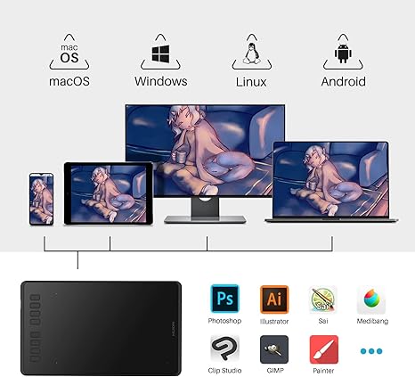 Huion inspiroy H950P Digital Graphics drawing Tablet (8.7X5.4 inches) - Image 5