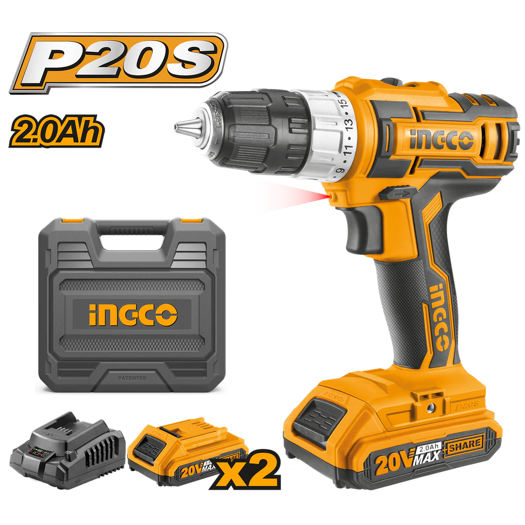 Ingco CDLI20021 LI-ion Drill- 20V