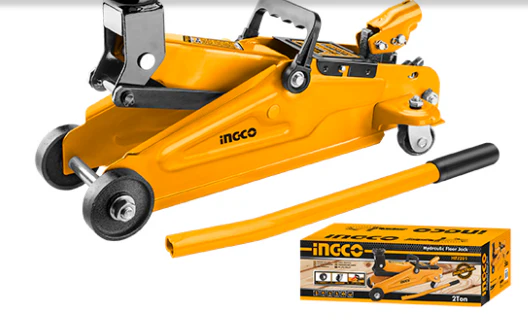 INGCO HFJ301 Hydraulic Floor Jack – 2 Ton Compact Car Jack for Home & Garage Use - Image 2