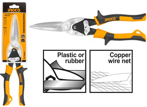Ingco HTSN0112S Long straight aviation snip 300mm(12")