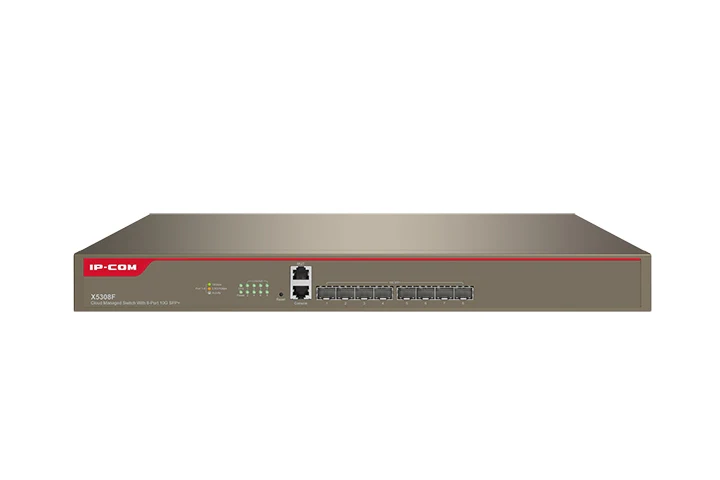 IP-COM X5308F Cloud Managed Switch With 8-Port 10G SFP+-IP