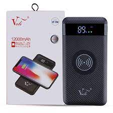 iSmart IW12 12000mAH Wireless Power Bank - LED Display, microUSB,USB C,USB A