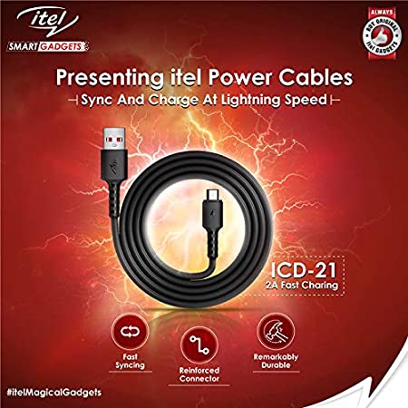 Itel 1M ICD-21, 2A Fast Charging Data Cable - Image 3