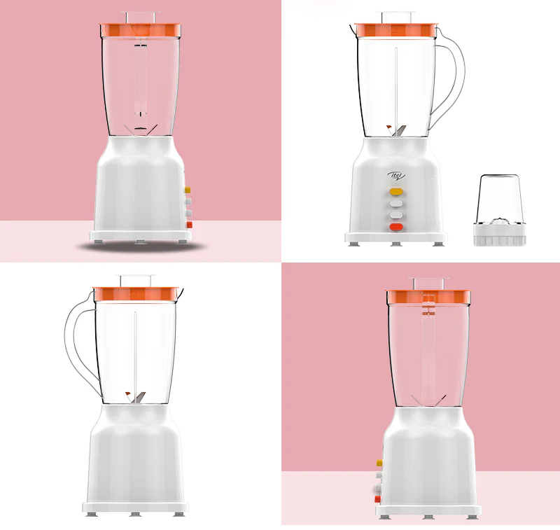 Itel IBL30U1 Button Control Unbreakable Blender, 4 Stainless Steel Blades with Free Dry Mill - Image 3