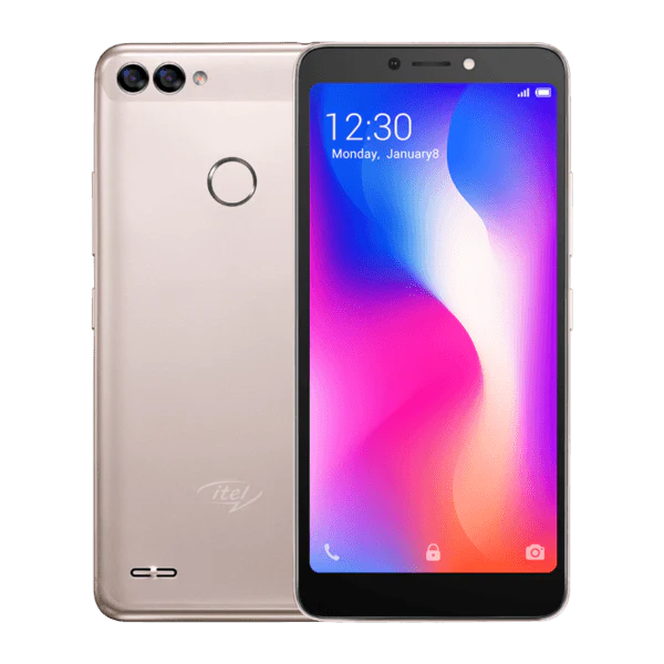 Itel S13 Smartphone -5.5” Inch, 1GB RAM + 8GB ROM, 13mp (selfie), Dual 8MP + 5MP (Rear), 3G, 2400 mAh