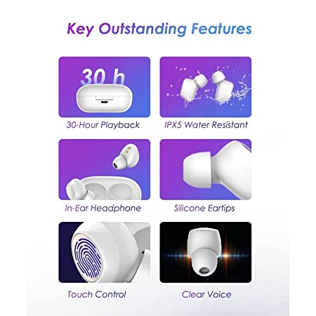 Itel T1 Neo KT1 Wireless Earphone - Built in Battery:350mAH,Talk time:3.5H,Music time:4H,Transmission distance:10M - Image 3