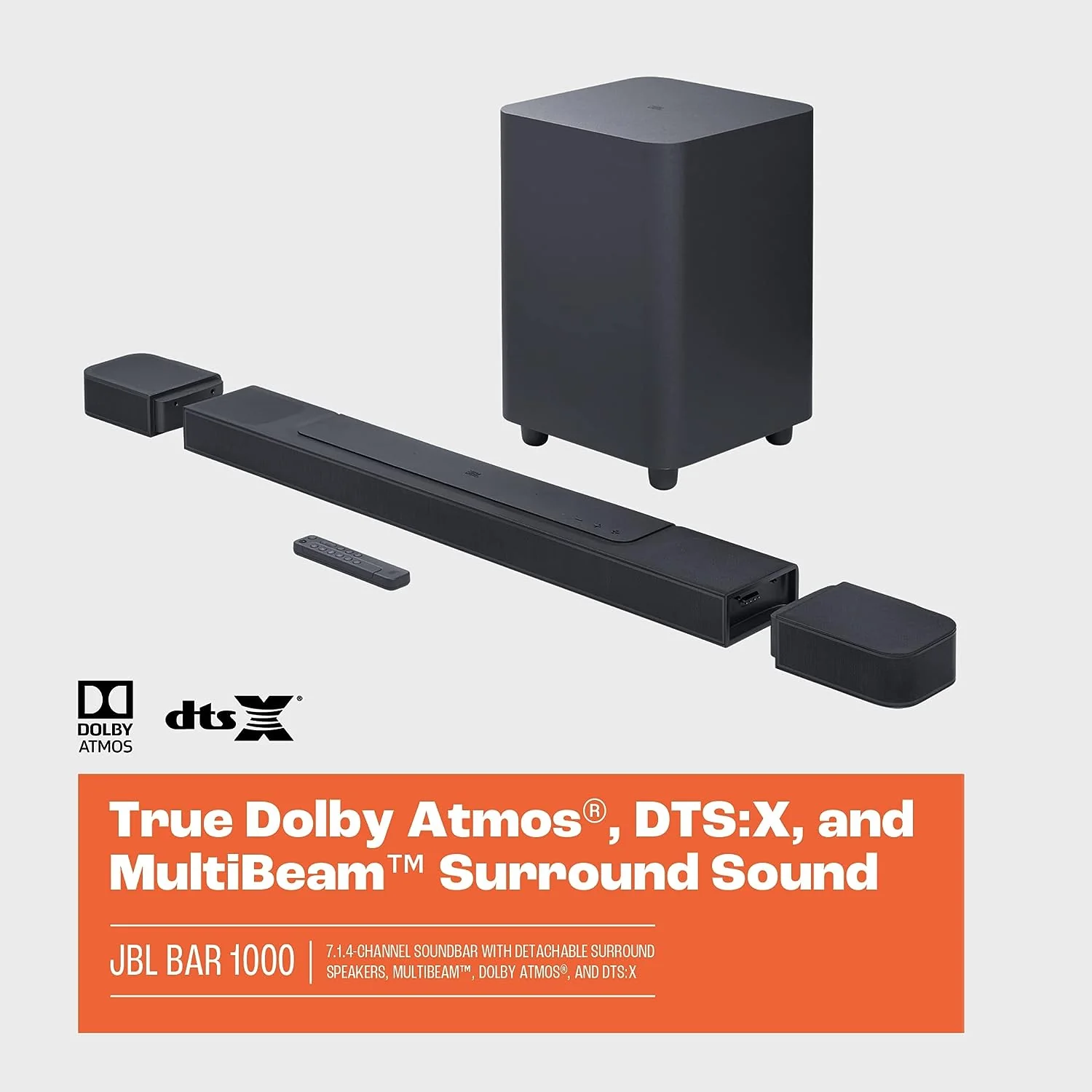 JBL Bar 1000 7.1.4-Channel Soundbar With Detachable Surround Speakers And Wireless Subwoofer - Image 2