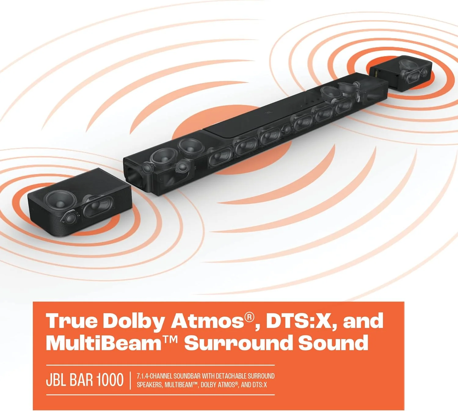 JBL Bar 1000 7.1.4-Channel Soundbar With Detachable Surround Speakers And Wireless Subwoofer - Image 6