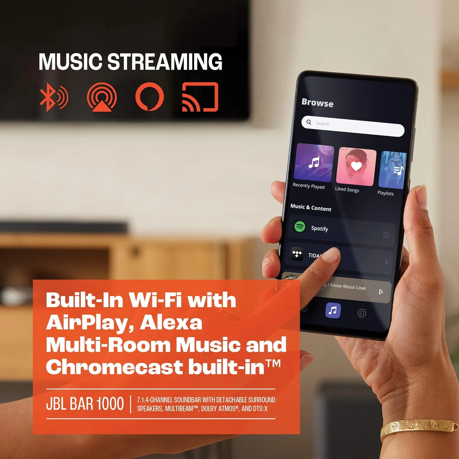 JBL Bar 1000 7.1.4-Channel Soundbar With Detachable Surround Speakers And Wireless Subwoofer - Image 7