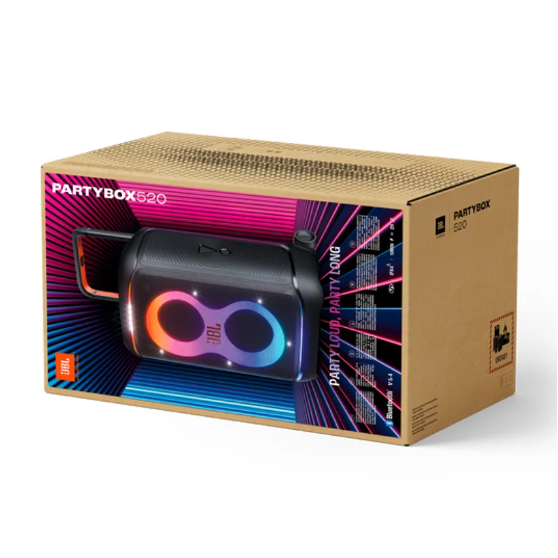 JBL PARTYBOX 520 400W Wireless Party Speaker – Professional Heavy Duty High Power Audio System for Events, Outdoor, DJ, and Entertainment Applications - Image 3