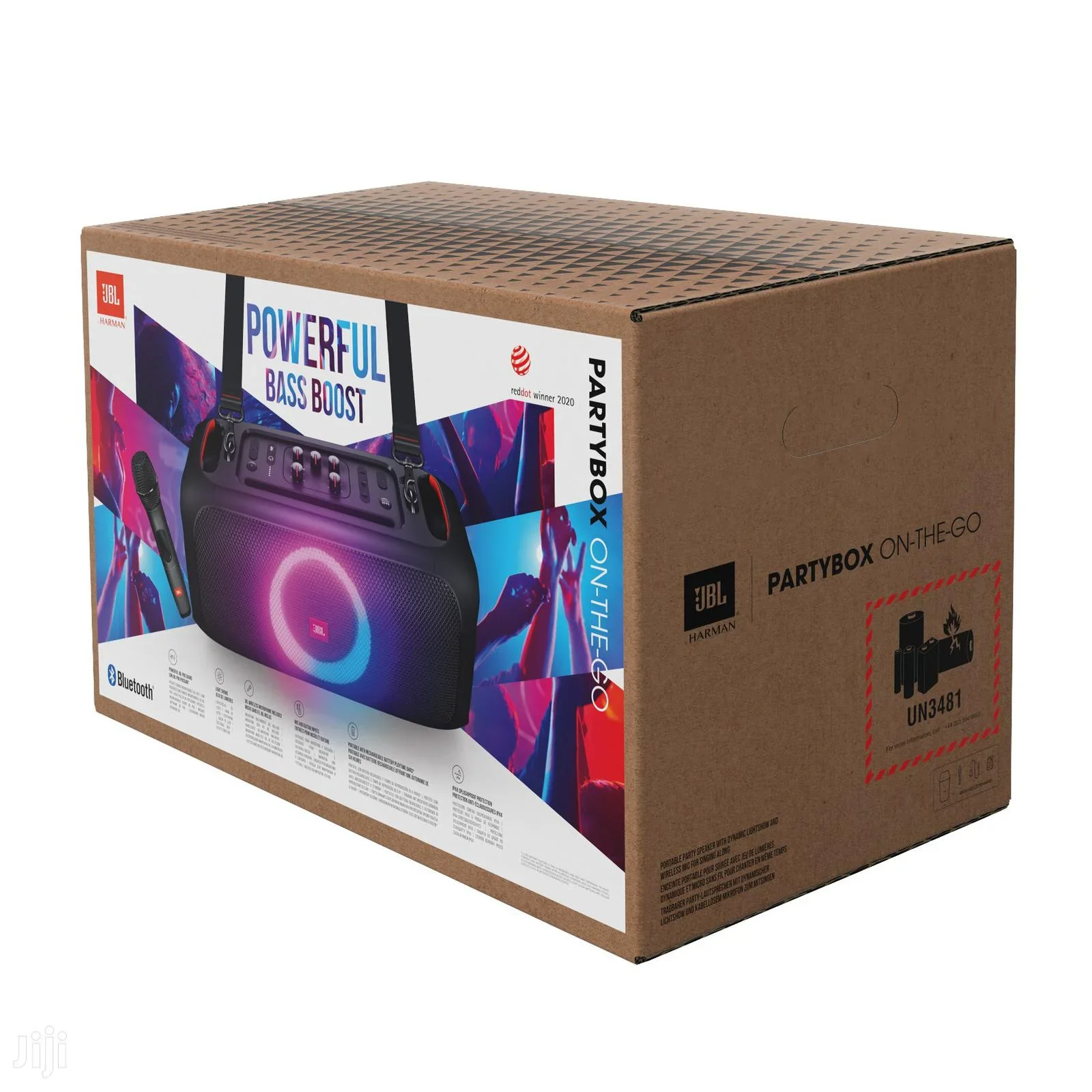 JBL PARTY ON THE GO 1 MIC- A portable party speaker system that delivers powerful sound and includes a microphone for entertainment, karaoke, and events anytime, anywhere - Image 2