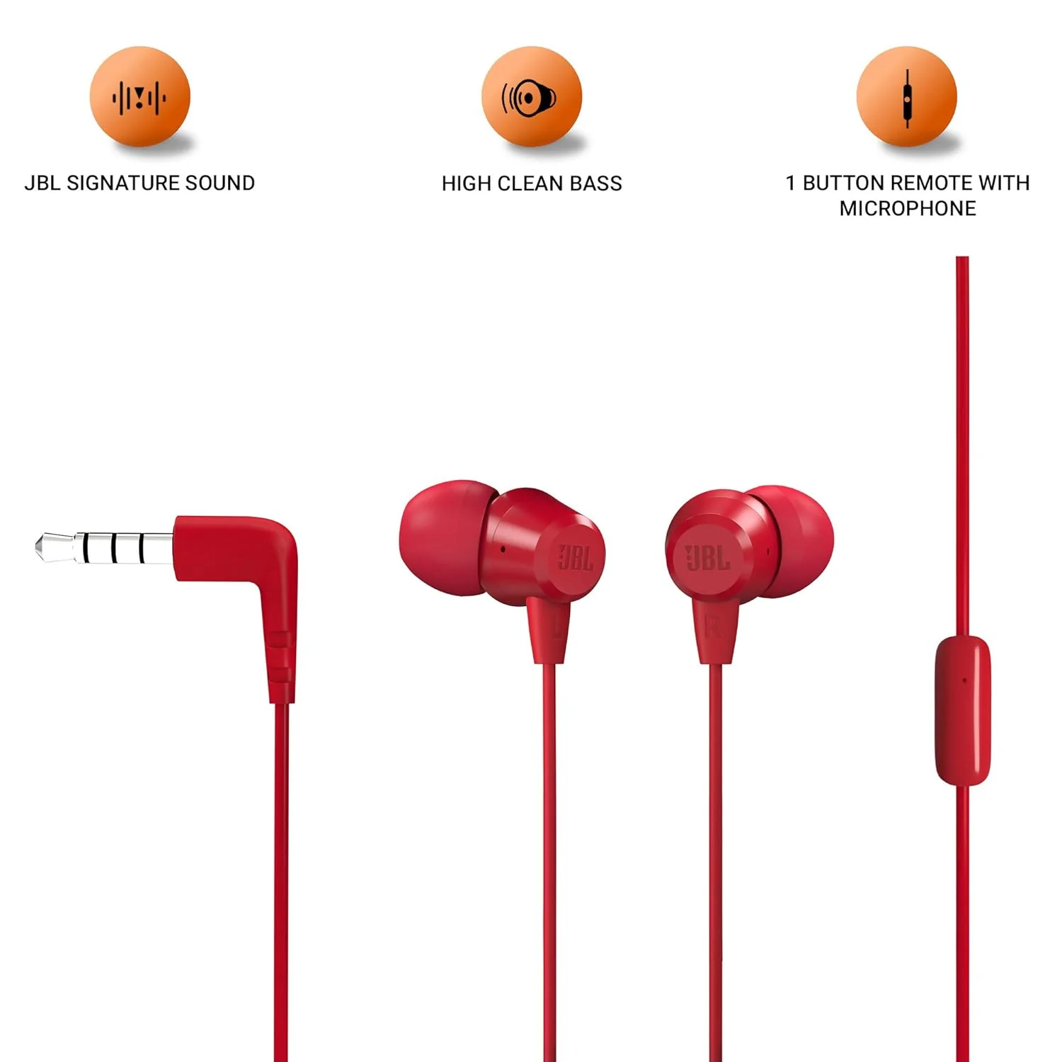 JBL T50HI by Harman Wired In Ear Headphone - Image 2