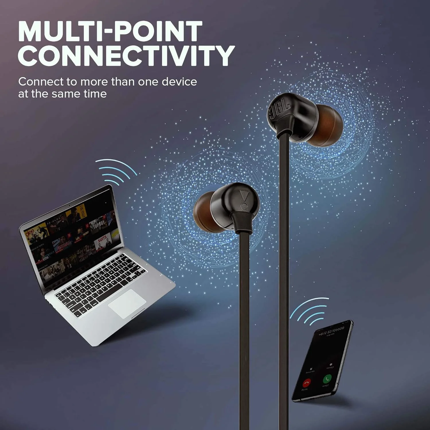 JBL Tune 165BT Wireless in Ear Neckband Earphones - Image 7