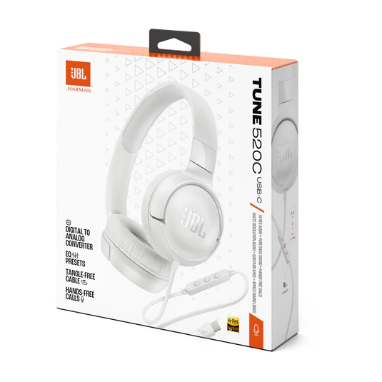JBL TUNE 520C USB-C Wired Headphones – Professional Heavy Duty Digital Audio Headset for Office, Mobile, Travel, and Industrial Use - Image 5