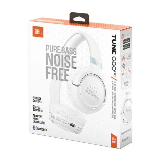 JBL TUNE 680NC Wireless On-Ear Noise Cancelling Headphones – Professional Heavy Duty Bluetooth Headset for Music, Office, Travel, and Industrial Use - Image 5