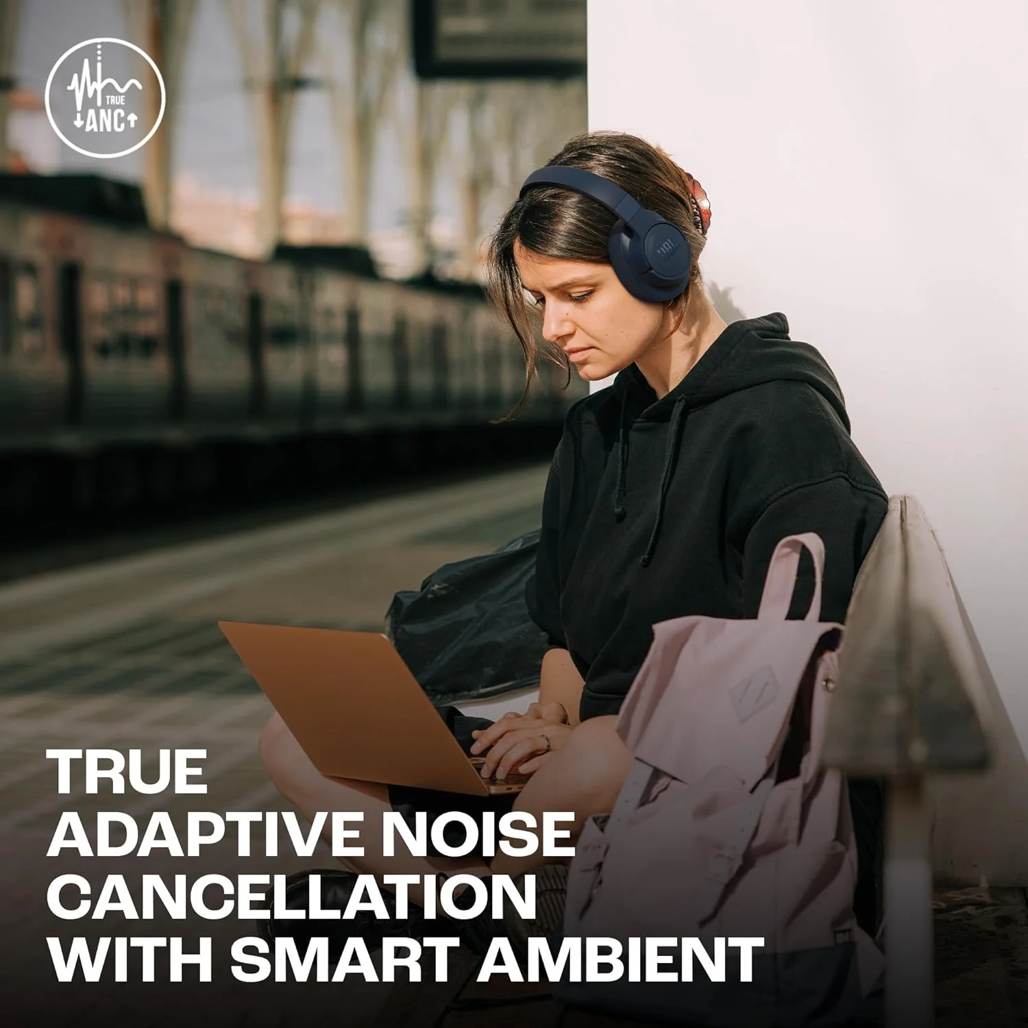 JBL Tune 770NC Adaptive Noise Cancelling Wireless Over-Ear Headphones - Image 3