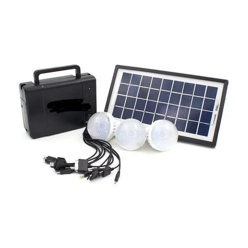 Kamisafe KM-8006A Solar Lighting System – Portable Solar Power Kit with LED Bulbs, USB Phone Charging & Rechargeable Battery - Image 2