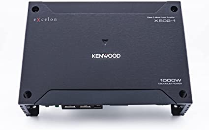 Kenwood Excelon X502-1 X Series Mono Car Subwoofer Amplifier - Class D, 1000W, Bass Boost - Image 2