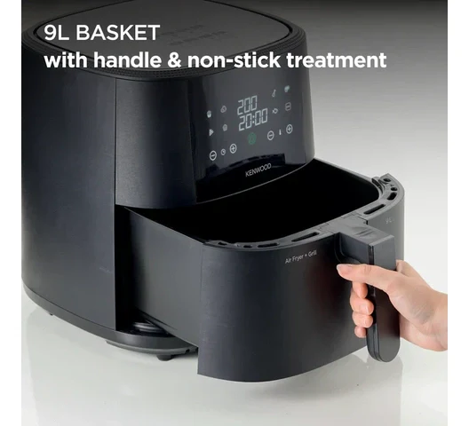 Kenwood HFP92.000BK 9L Airfryer 1500W – Rapid Air Technology, Healthy Frying & Large Capacity - Image 3
