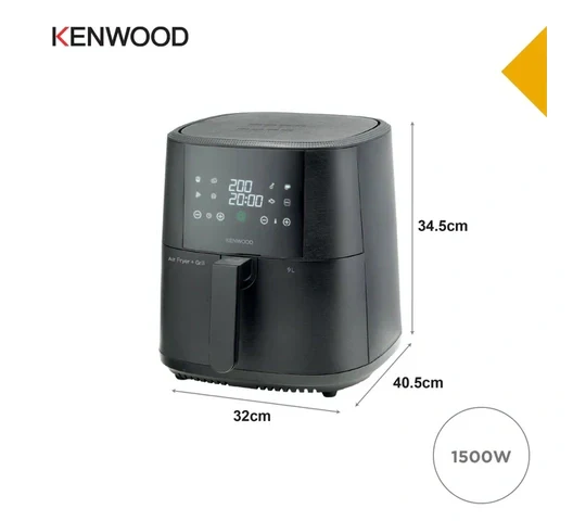 Kenwood HFP92.000BK 9L Airfryer 1500W – Rapid Air Technology, Healthy Frying & Large Capacity - Image 5