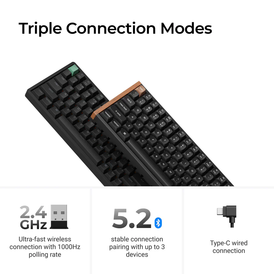 Keychron K4 HE (K4H-F1) Wireless Magnetic Switch Custom Keyboard – Delivers smooth typing performance and flexible wireless connectivity for efficient everyday use and productivity - Image 3