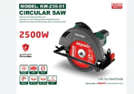 Keywin Circular Saw KW-235-01 – 235mm, 2200W Heavy-Duty Electric Wood Cutter - Power Tool for Carpentry & Construction