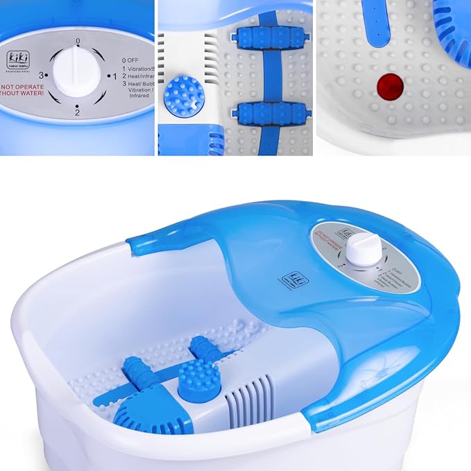 Kiki New Gain E95-FS001 5L Foot Spa Massager – Infrared Heating, Bubble & Vibration Therapy for Relaxation & Pain Relief - Image 2