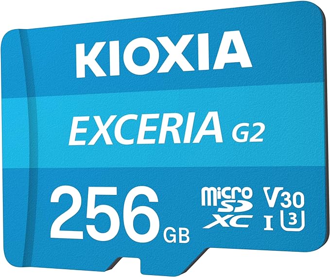 KIOXIA Exceria G2 256GB MicroSDXC, UHS-I Memory Card - LMEX2L256GG2