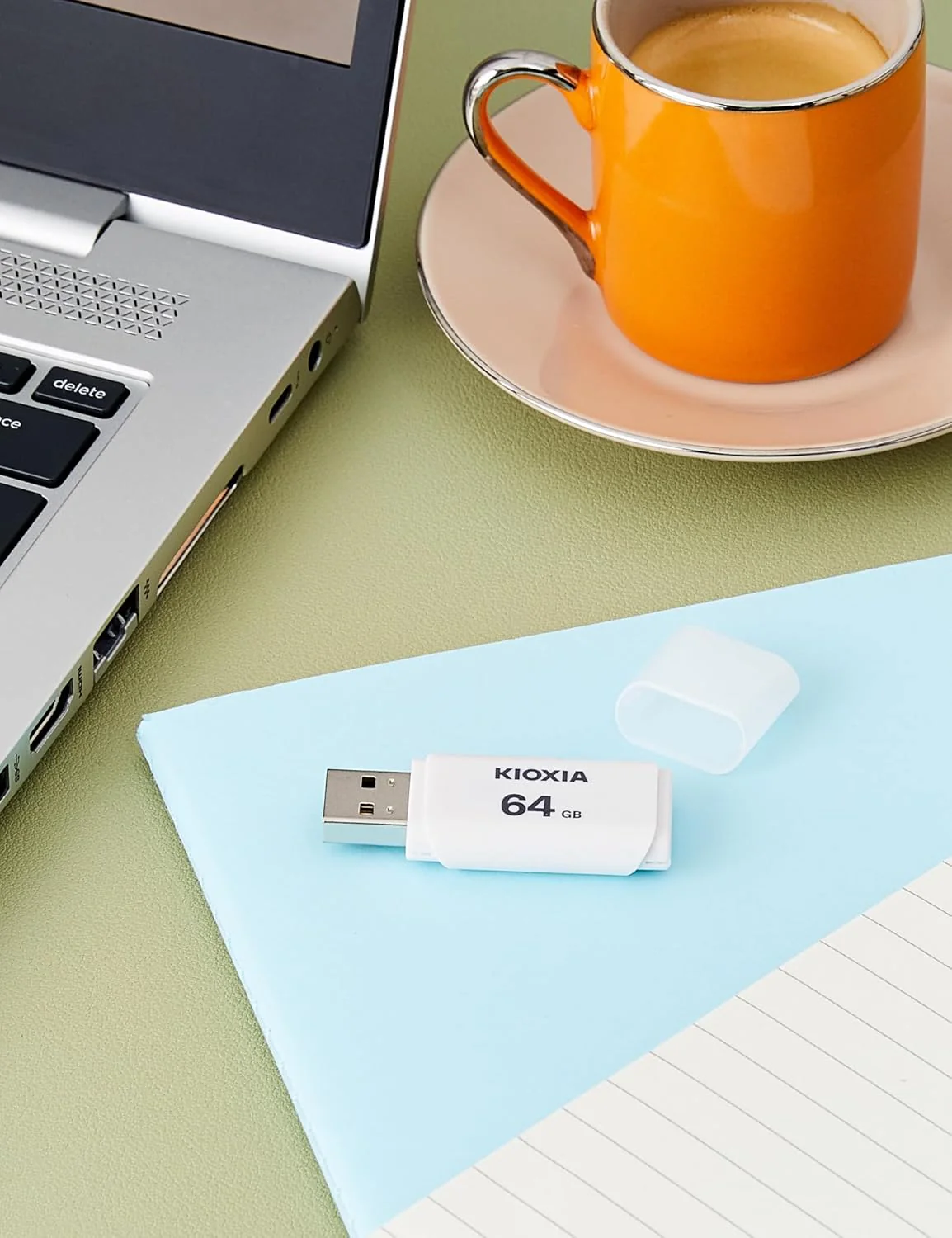 Kioxia U202W TransMemory 128GB USB 2.0 Flash Drive - Portable Data Disk USB Stick (LU202W128GG4) - Image 2