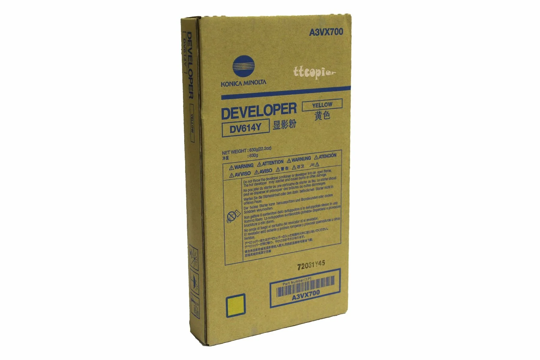 Konica Minolta DV614Y Yellow Developer for Bizhub Press C1060 C1060L C1070 - Image 3