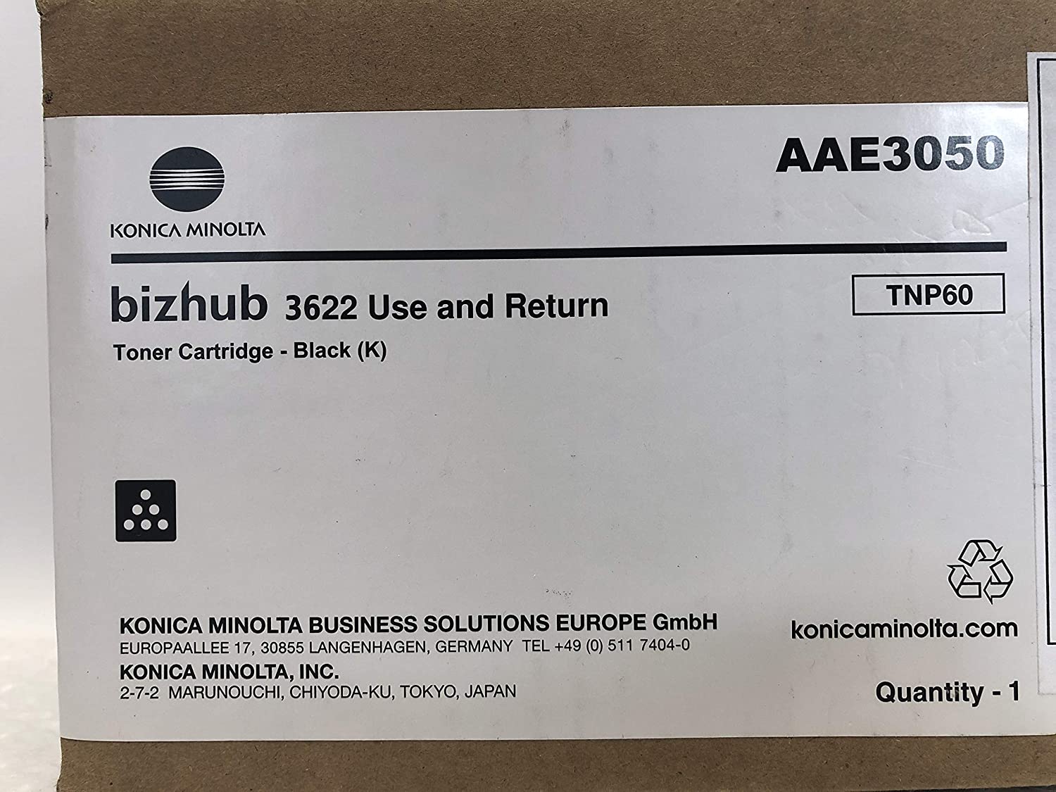 Konica Minolta Original TN516 Black Toner Cartridge (AAJ7050) - Image 2