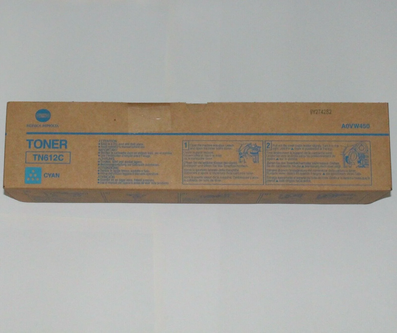 Konica Minolta TN612C Cyan Toner Cartridge (A0VW450) - Image 2