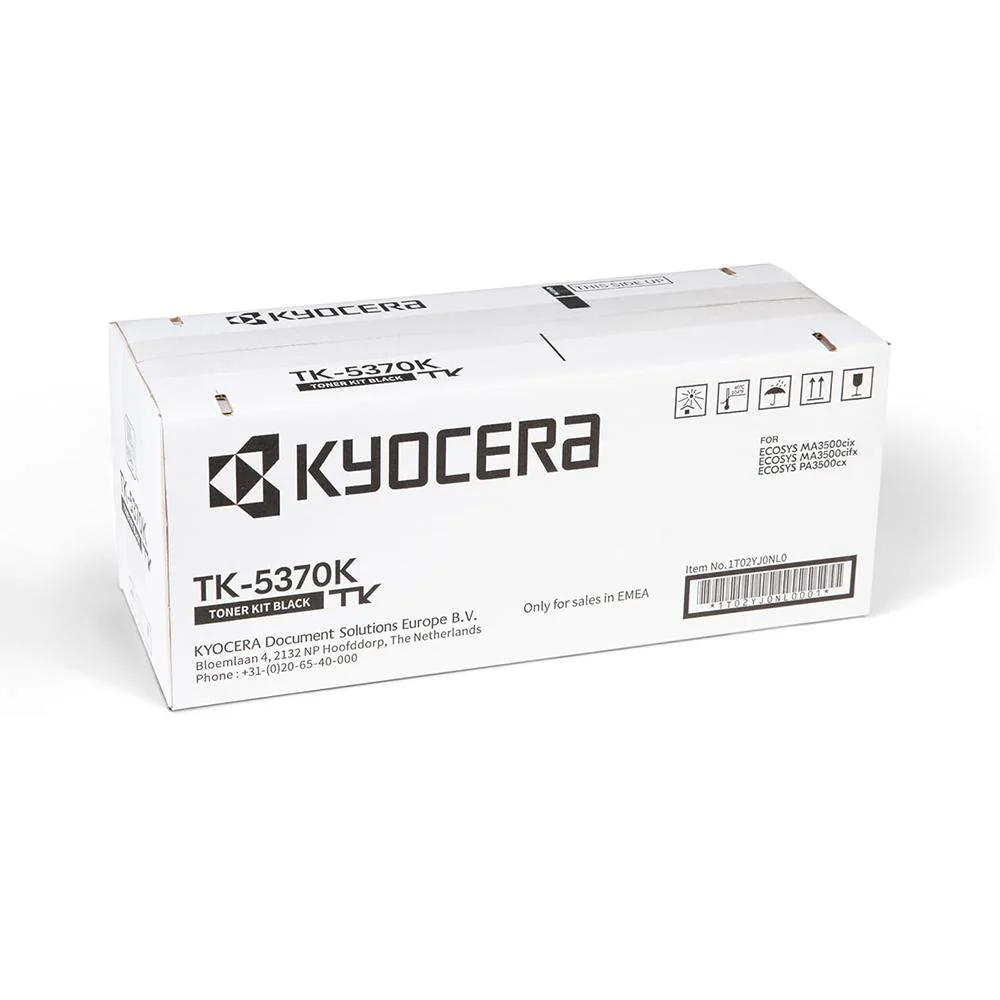 Kyocera TK‑5370K Black Toner Cartridge – High Yield Professional Replacement Toner for Kyocera ECOSYS Printers in Office, Home, and Business Use