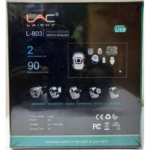 Lac Laichy L-803 5-Head Professional Men’s Electric Shaver – Close & Smooth Shaving for Home or Travel - Image 2