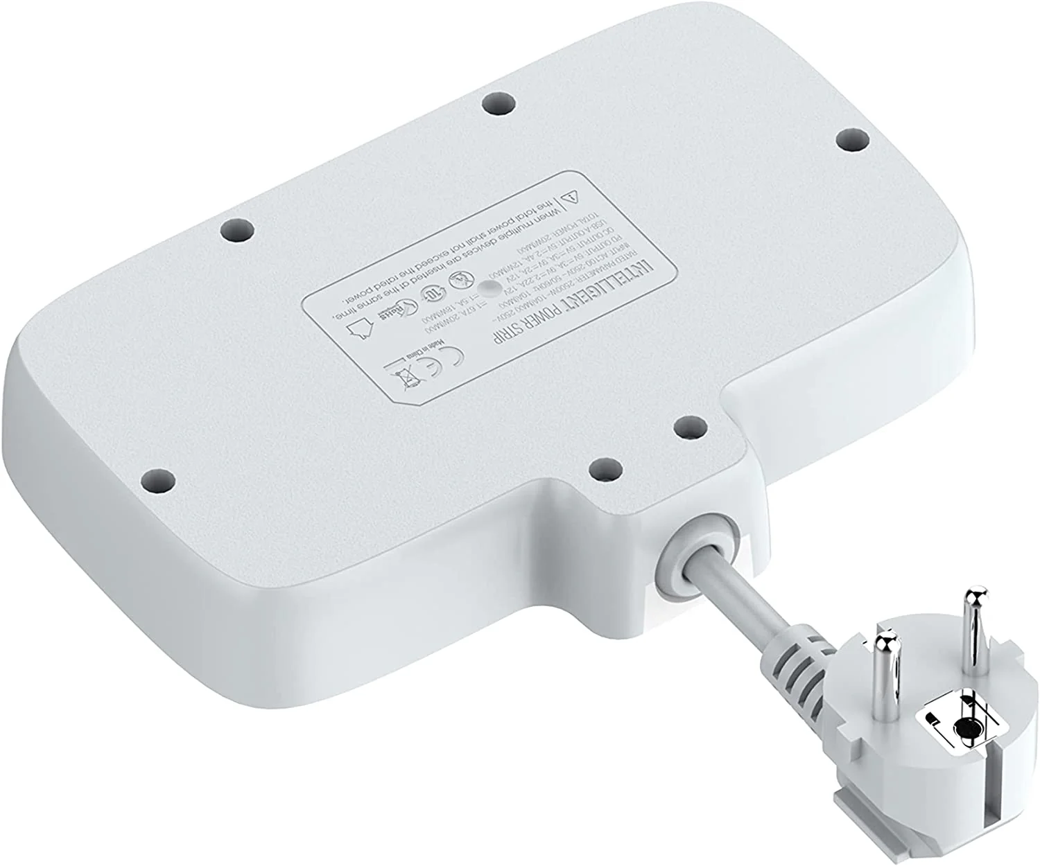 LDNIO 2 Universal Outlets Wall Power Socket 2500W With 1PD, 1 QC3.0 and 2 Auto-ID USB with individual switch - SC2413 - Image 4