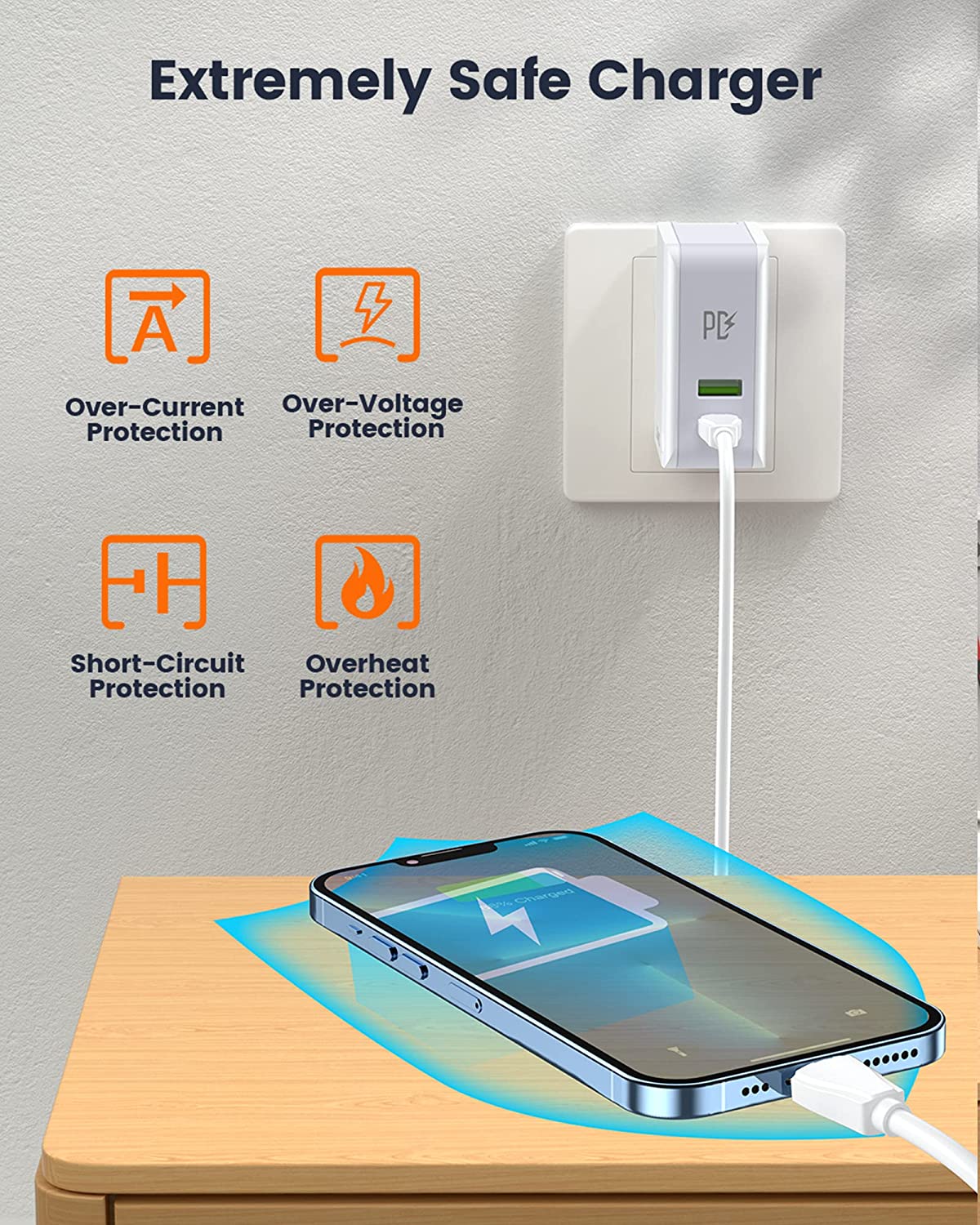LDNIO Portable Charger Pd Fast Charging Adapter, With 1 Type-c And 1 Auto-ID Usb Ports - A4403C - Image 3