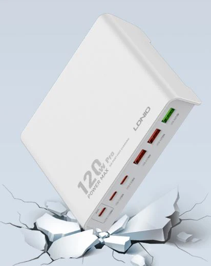 LDNIO Q605 120W High-Power Desktop Charger – QC4.0+ / PD3.0 / SCP / PPS / VOOC Fast Charging Hub - Image 3