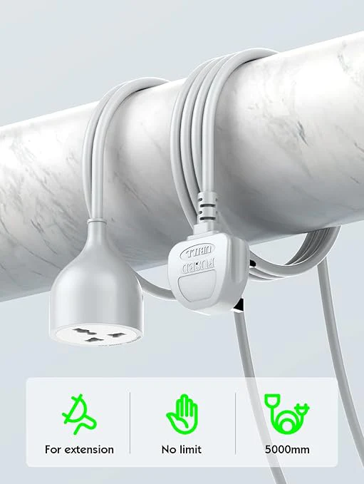 LDNIO 1 AC Outlet Universal 5M Power Socket Extension Cord (SC1017) - Image 5