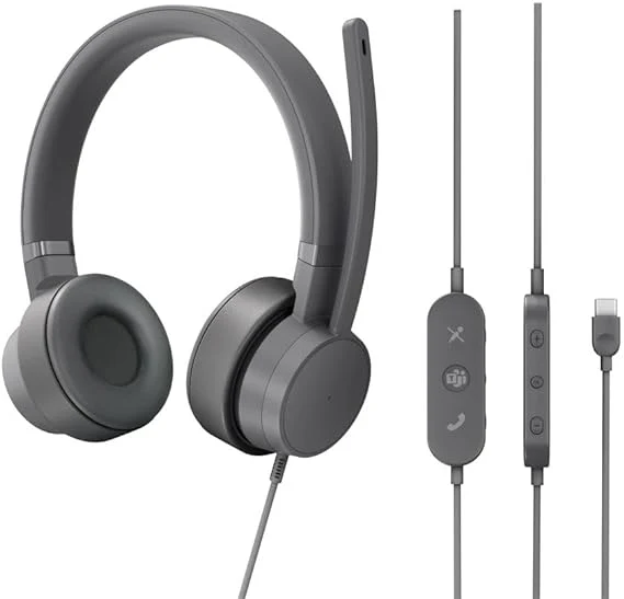 Lenovo Go Wired  Active Noise Canceling Headset (Thunder Black) - 4XD1C99223 - Image 2