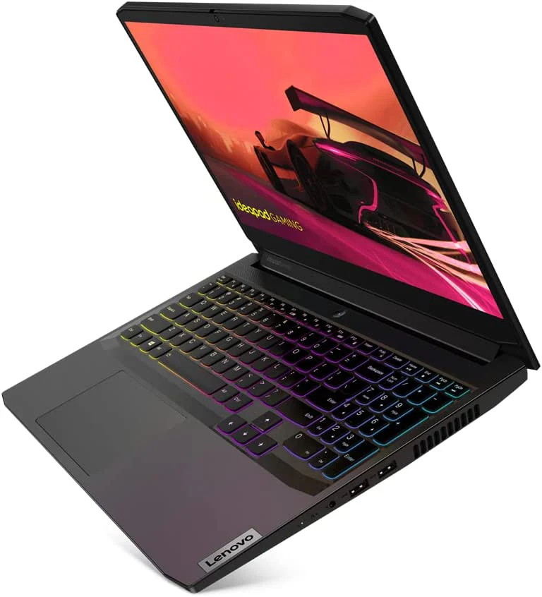 Lenovo IdeaPad 3 Gaming Laptop - 11th Gen Intel Core i7-11370H, 16GB RAM, 1TB HDD + 256GB SSD, NVIDIA GTX 1650 4GB GDDR6 Graphics, 15.6" FHD 1920x1080 IPS 120Hz, 4-Zone RGB Backlit Keyboard, Black - 82K10051UE - Image 3