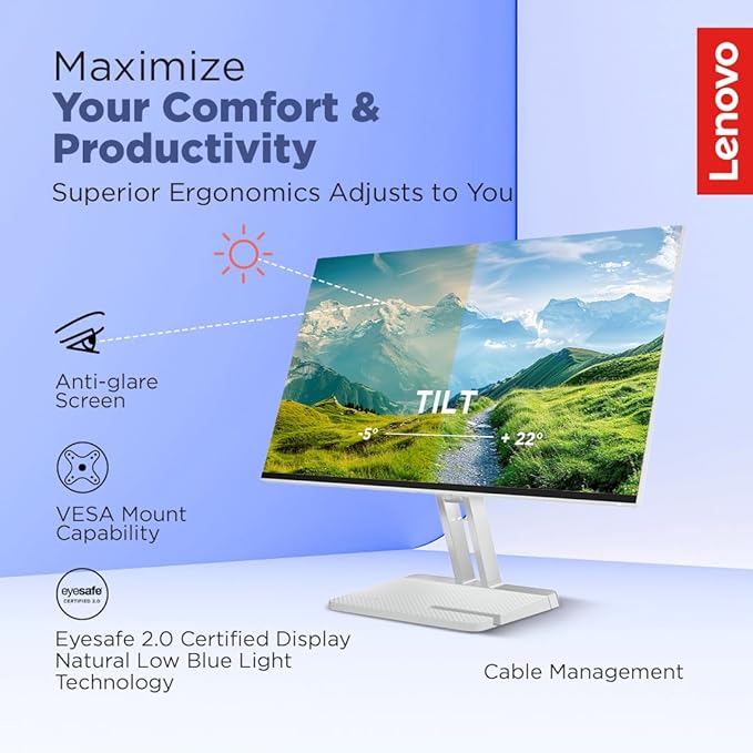 Lenovo L24i-4A 23.8" FHD 100Hz IPS Monitor (67BCKAC6AE) - Image 5