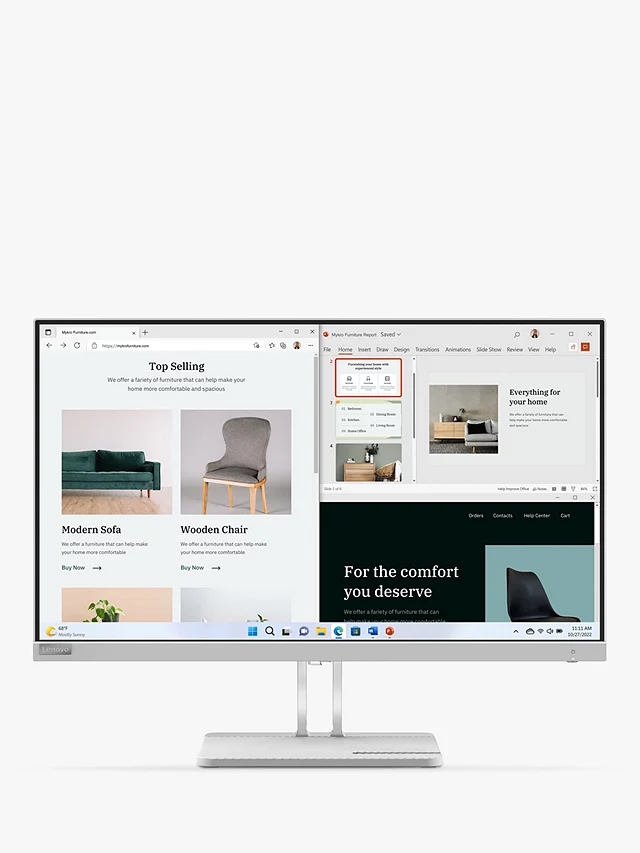 Lenovo L27e-40 27-inch FHD Monitor - Image 2