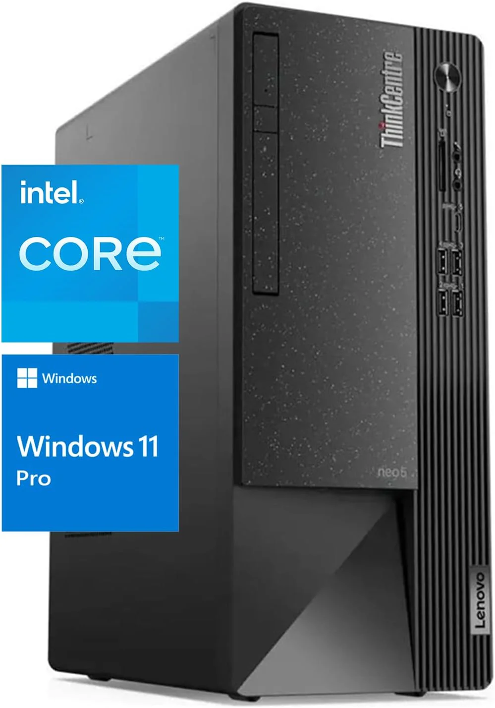 Lenovo ThinkCentre Neo 50t PC Desktop Computer - Intel Core i7-12700 12th Gen, 8GB RAM, 1TB HDD, No OS, No Monitor (11SE00NTUM) - Image 2