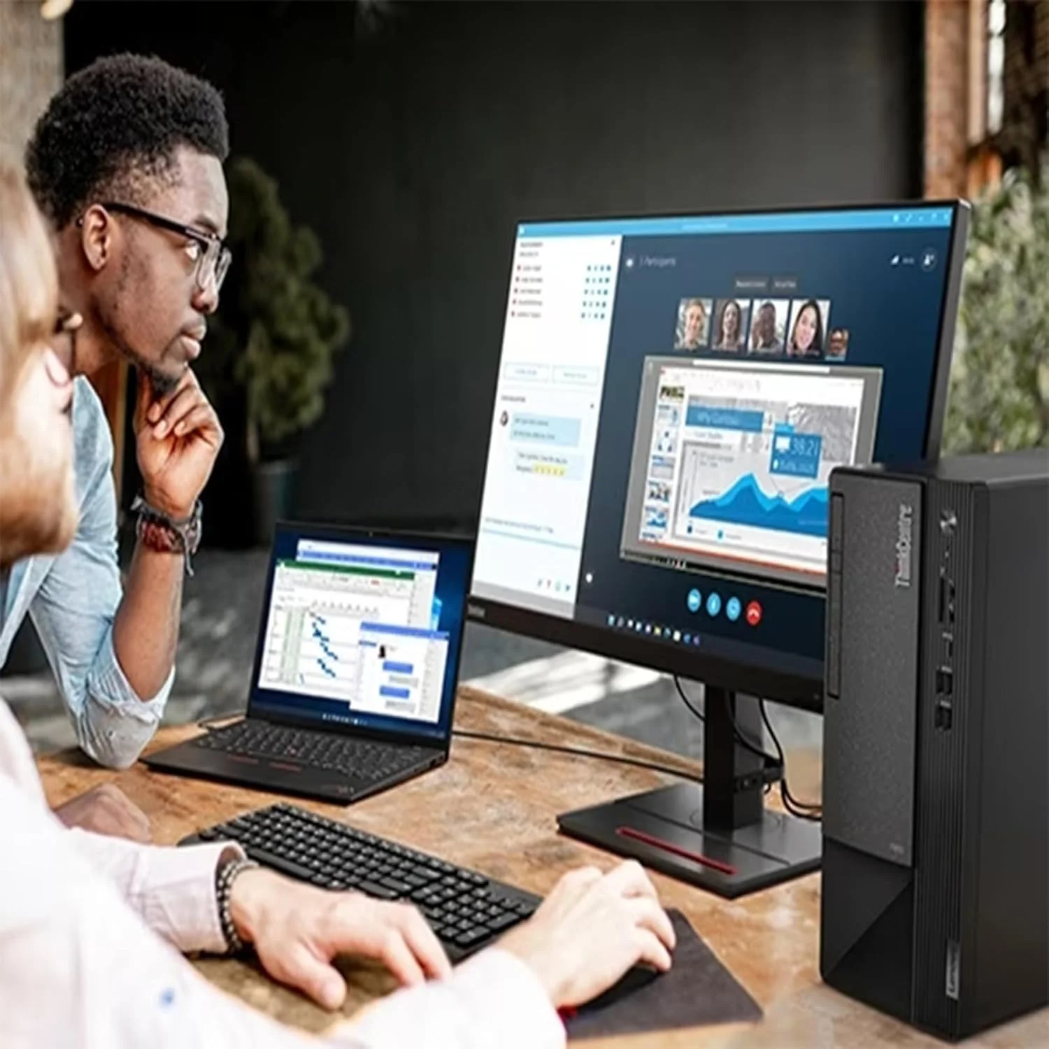 Lenovo ThinkCentre Neo 50t PC Desktop Computer - Intel Core i7-12700 12th Gen, 8GB RAM, 1TB HDD, No OS, No Monitor (11SE00NTUM) - Image 4