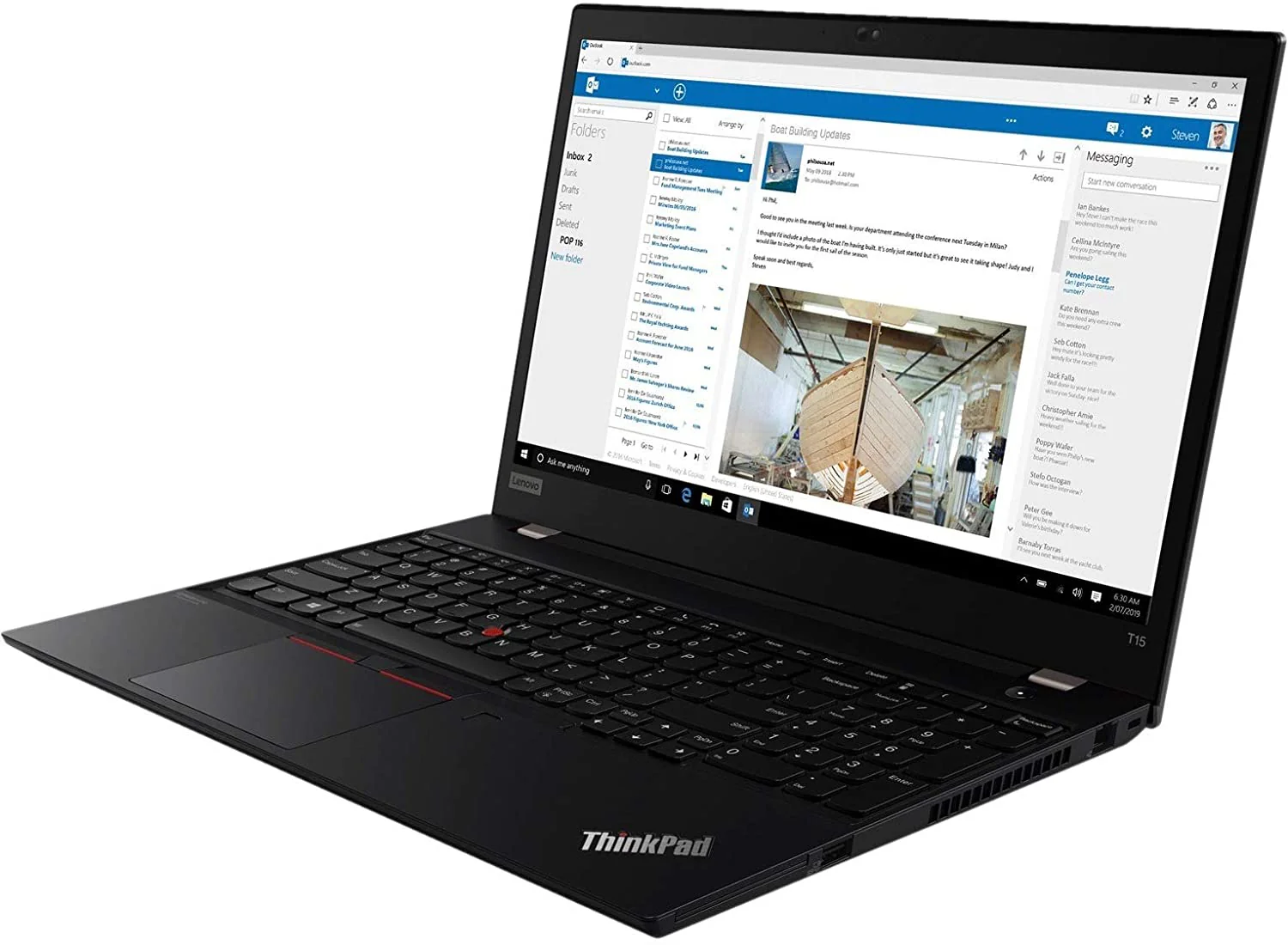 Lenovo ThinkPad T15 I7-10510U 1.8G 15.6IN NT 8GB 256GB - Image 2