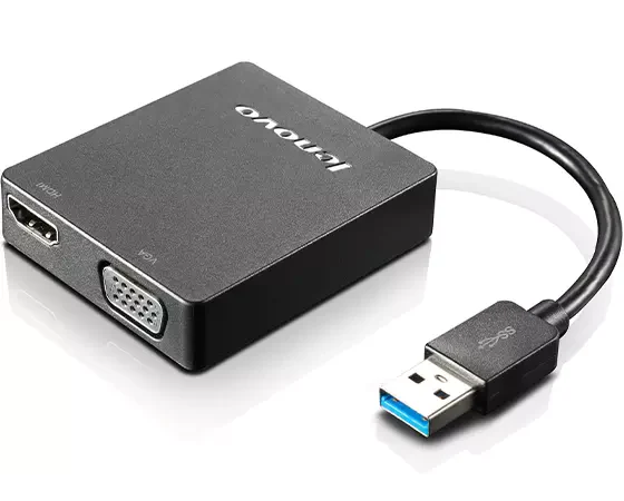 Lenovo Universal USB 3.0 to VGA/HDMI Adapter - 4X90H20061